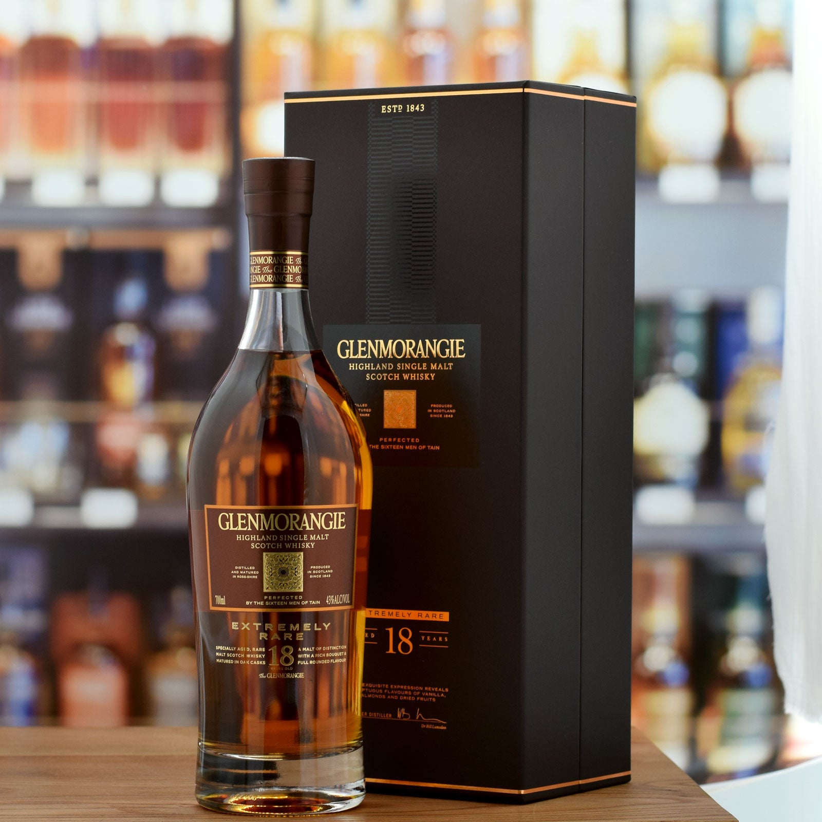 Glenmorangie 18 Year Old Extremely Rare Single Malt Scotch Whisky 700ml  Bottle